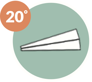 20 degree wedge angle, 2-Wedge Stack