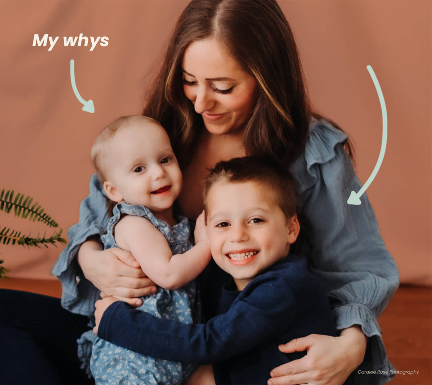 Acute Baby Co. founder with her two children