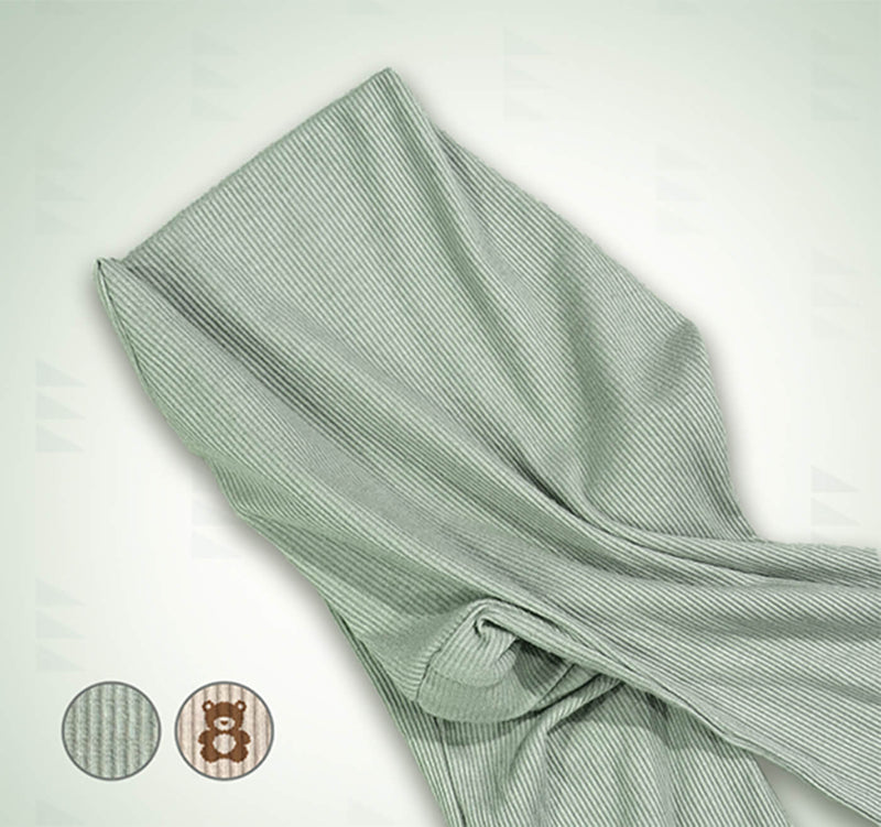 Acute Baby Co Spare Cover for The Wedge with variant swatches: Soft Sage and Petit Teddy in bottom left corner
